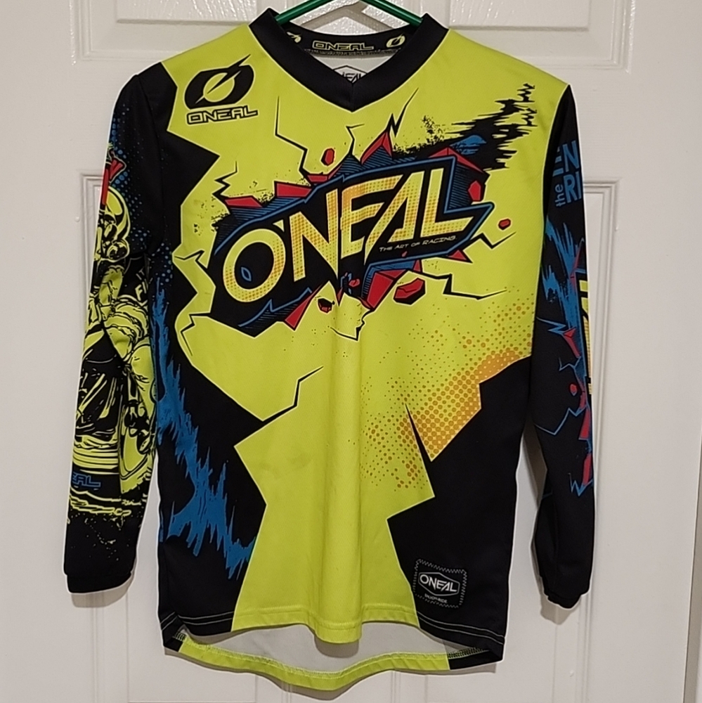 O'Neal Racing Motocross Racing Graphic Print Jersey Shirt Size Youth Large